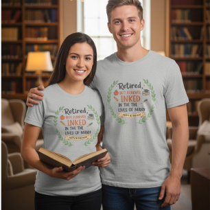 Camiseta Presente de Aposentadoria de Professor Aposentado