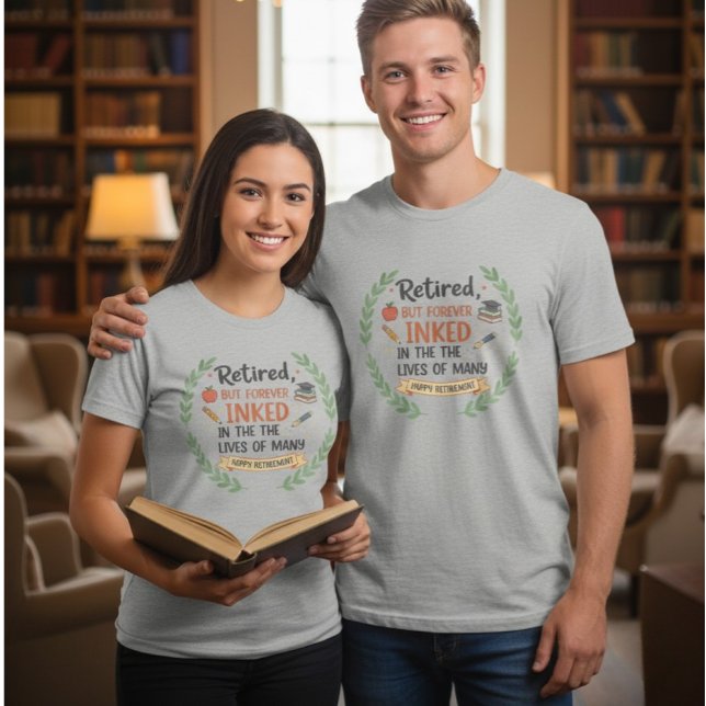 Camiseta Presente de Aposentadoria de Professor Aposentado  (Criador carregado)