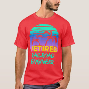 Camiseta Presente de aposentadoria do Engenheiro ferroviári