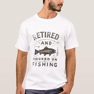Camiseta Presente de aposentadoria engraçada na pesca