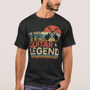 Camiseta Presente de Aposentadoria para Guitarrista Homem M