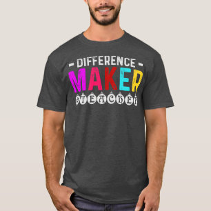 Camiseta Presente de Apreciação de Professores de Diferença