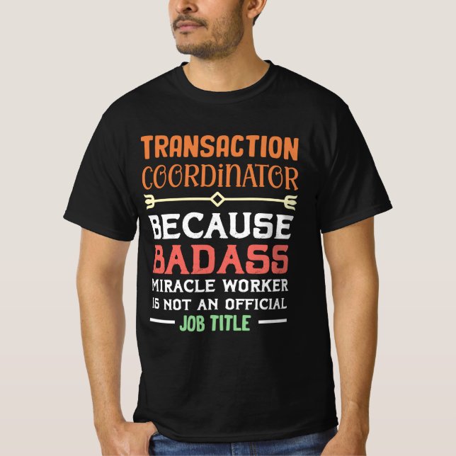 Camiseta Presente de Apreciação para Coordenador de Transaç (Frente)