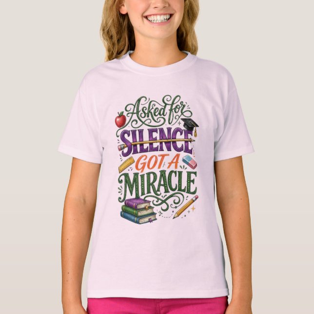 Camiseta Presente de apreciação para professores (Frente)