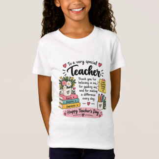 Camiseta Presente de Apreciação para Professores | Feliz Di