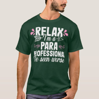 Camiseta Presente de Apreciação Paraprofissional Professora