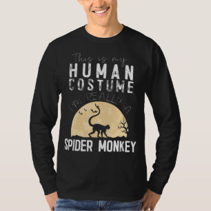 Camiseta Presente de aranha Aranha-fantasia humana do Hal
