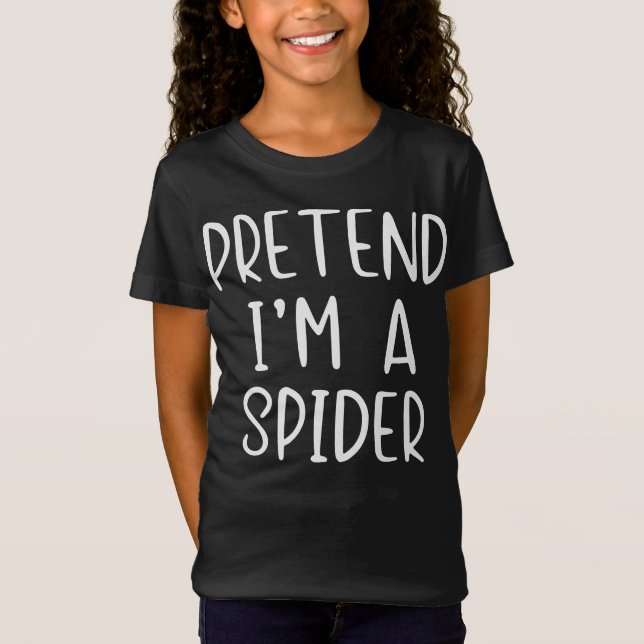 Camiseta Presente de aranha |Finja a preguiça do fantasma d (Frente)