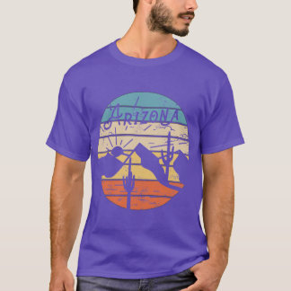 Camiseta Presente de Arizona State Souvenir Retro Pôr do So