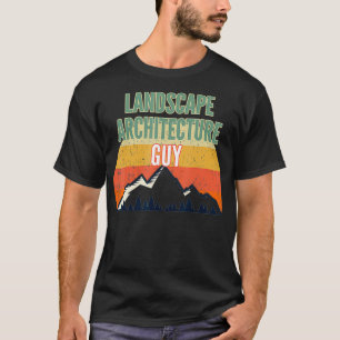 Camiseta Presente de arquitetura paisagística para homens, 
