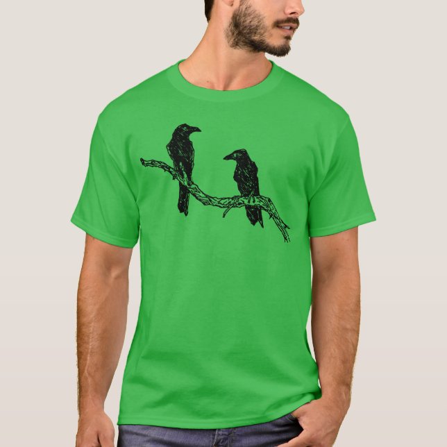 Camiseta Presente de Arte de Aves (Frente)