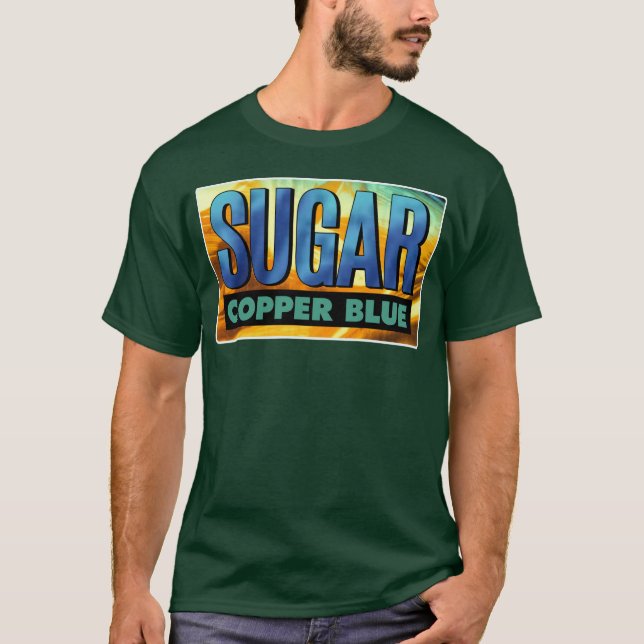 Camiseta Presente de Arte de Fã Sugar Copper Blue (Frente)