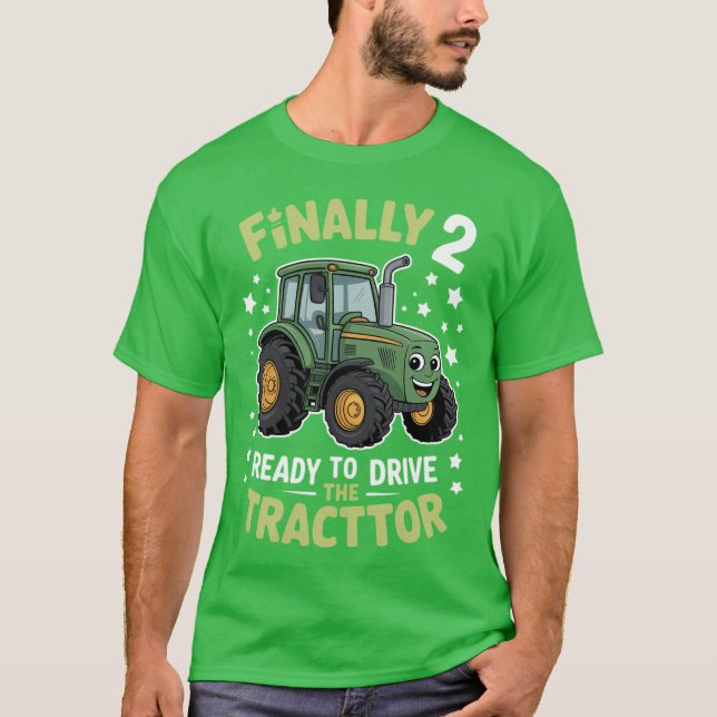 Camiseta Presente de arte de fazenda Finalmente 2 Pronto pa (Frente)