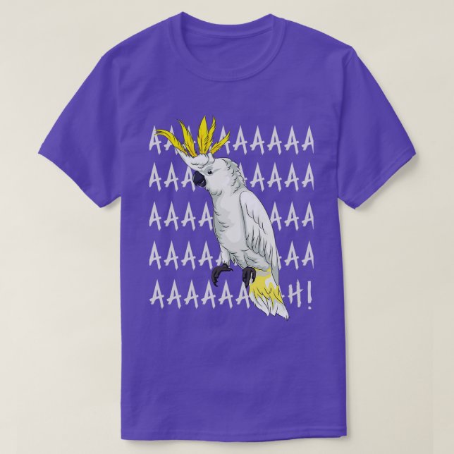 Camiseta Presente de Arte de Papagaio Engraçado (Frente do Design)