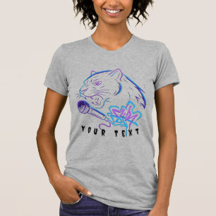 Camiseta Presente de arte Neon Panther