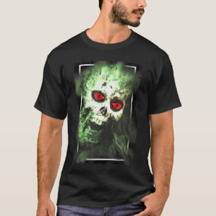 Camiseta Presente de Arte Sombria Satanismo Zumbi Demônio H