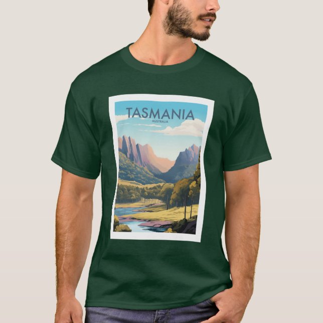 Camiseta presente de arte TASMANIARAVEL (Frente)