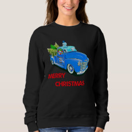 Camiseta Presente de árvore de caminhão de madeira de Natal