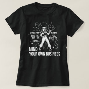 Camiseta Presente de aspas para mulheres confiantes
