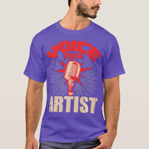 Camiseta Presente de Atriz de Ator de Microfone por Artista