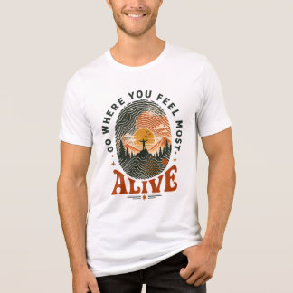 Camiseta Presente de Aventura de Caminhada Onde Você se Sen