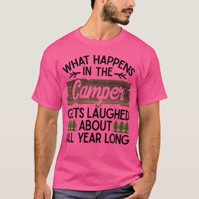 Camiseta Presente de aventura de casa de camping Camper f (Frente)