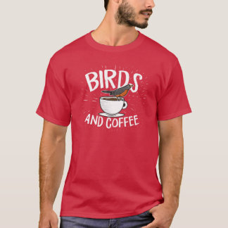 Camiseta Presente de Aves e Café Birding Caffeine