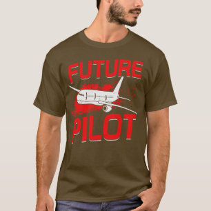 Camiseta Presente de Aviador Chefe da Escola de Voo Futuro 