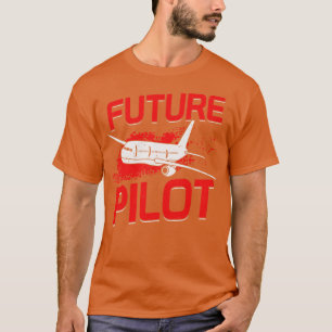 Camiseta Presente de Aviador Chefe da Escola de Voo Futuro 