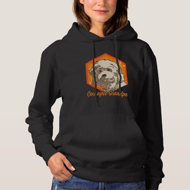 Camiseta Presente de Avô Cockapoo para Homens Dono de Cacho (Frente)