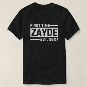 Camiseta Presente de Avô Judeu Zayde pela Primeira Vez Est.