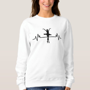 Camiseta Presente de Balé Clássico Ballerina Heartbeat De