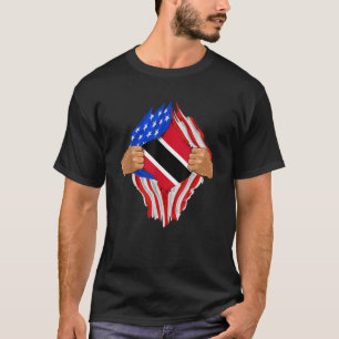 Camiseta Presente de Bandeira de Trinidad e Tobago Blood De