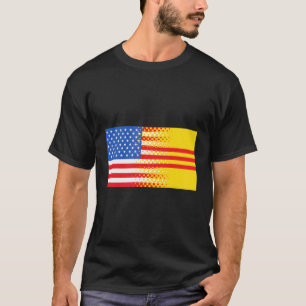 Camiseta Presente de Bandeira do Vietnã Americano do Sul do