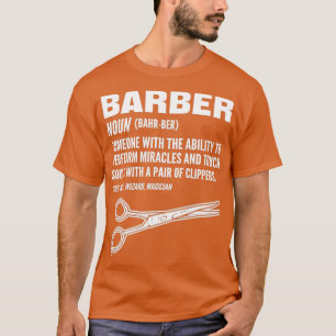 Camiseta Presente De Barber De Definição De Barber Para Bar