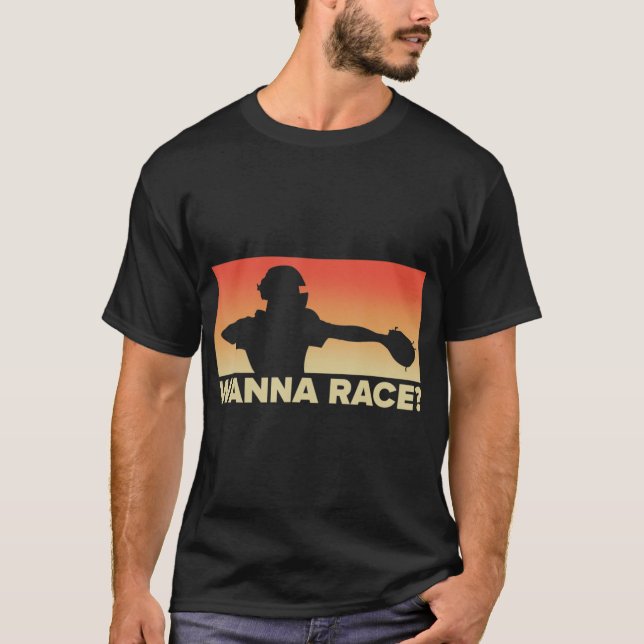 Camiseta Presente de Baseball Catcher Wanna Race, presente  (Frente)