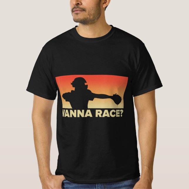 Camiseta Presente de Baseball Catcher Wanna Race, presente  (Frente)