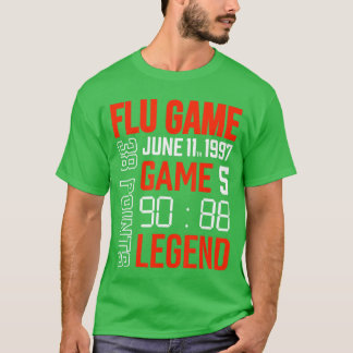 Camiseta Presente de basquete Flu Game Hiphop Moda de rua