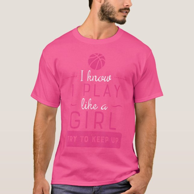 Camiseta Presente de Basquete - Raparigas De Basquete - Jog (Frente)