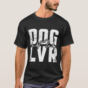 Camiseta Presente de Batidas de Coração de Pug Ousado