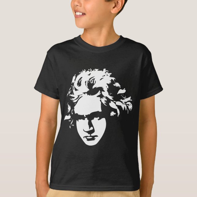 Camiseta Presente de Beethoven do compositor da música (Frente)