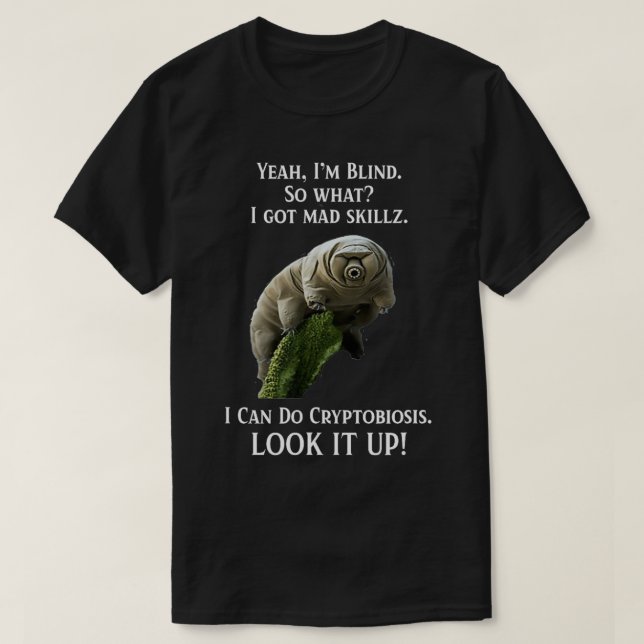 Camiseta Presente de Biologia do Urso de Água Tardigrado (Frente do Design)