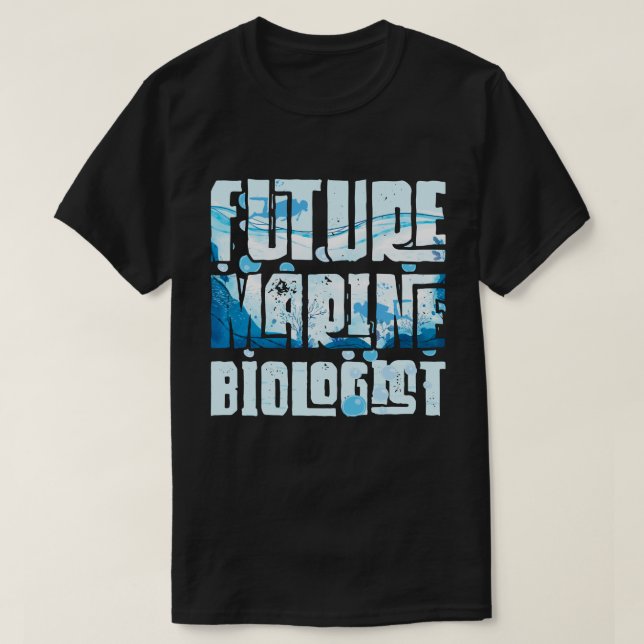 Camiseta Presente de Biologia Estudante do Oceano Biológico (Frente do Design)
