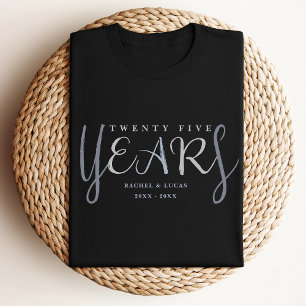 Camiseta Presente de Bodas de Prata de 25 anos