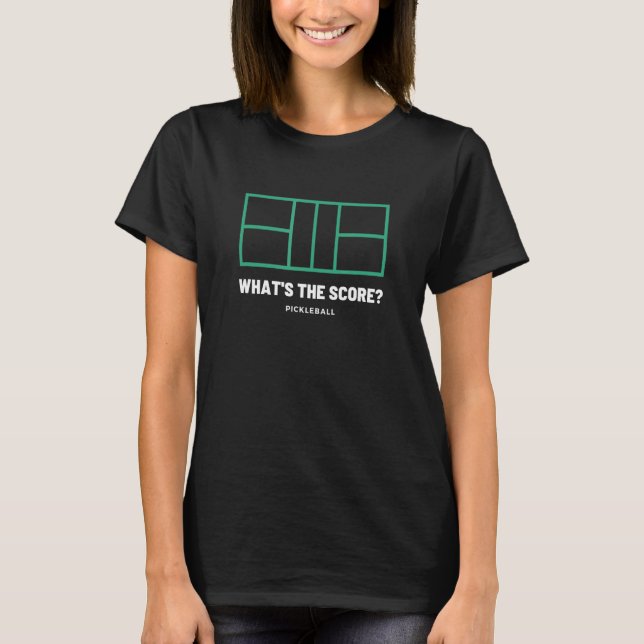 Camiseta Presente de bola de excelente - Qual é a pontuação (Frente)