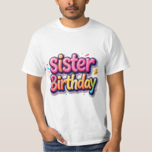 Camiseta Presente de Bolha de Arco-Íris de Aniversário da I