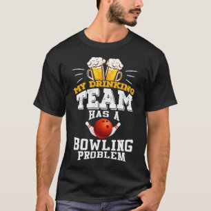 Camiseta Presente de Boliche engraçado para a equipe de Bol