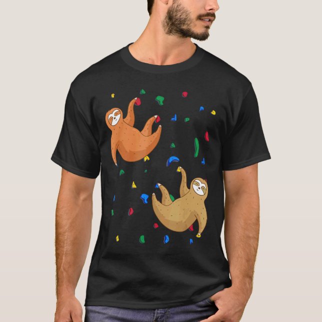 Camiseta Presente de Bouldering e Escalada de Rocha de Preg (Frente)