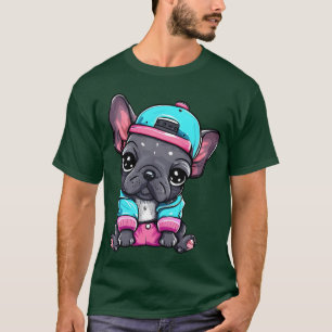 Camiseta Presente de cachorrinho francês fofo