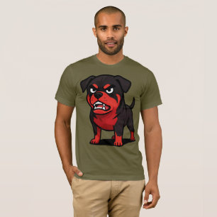 Camiseta Presente de cachorro de desenho animado Rottweiler